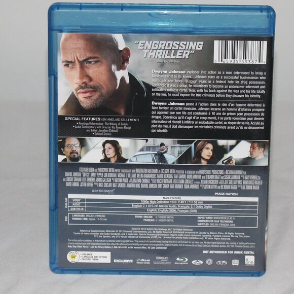 Blue Ray Movie Snitch with Dwayne Johnson - Picture 2 of 3